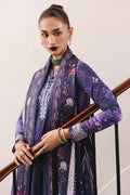 Qalamkar Embroidered Lawn 3-Piece Suit - Indigo Blue