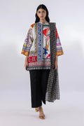 Sana Safinaz Printed 2-Piece Lawn Suit – Multi-Color & Jet Black
