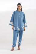 Sana Safinaz Understated Floral 2-Piece Lawn Suit – Baby Blue