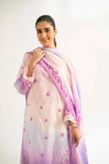 Nishat Linen 3-Piece Digital Printed Embroidered Suit – Pastel Ombre & Lavender