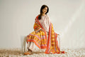 Nishat Linen 3-Piece Digitally Printed Embroidered Suit – Oatmeal & Mustard