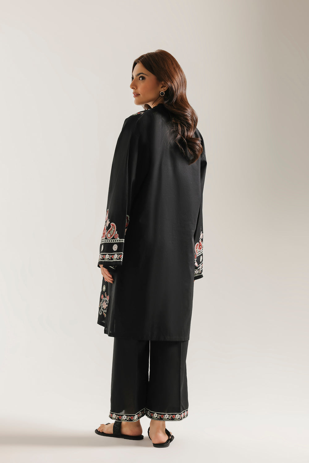 ETHNC Rozana Embroidered 2-Piece Suit – Jet Black