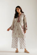 ETHNC Rozana Embroidered 2-Piece Suit – Antique White
