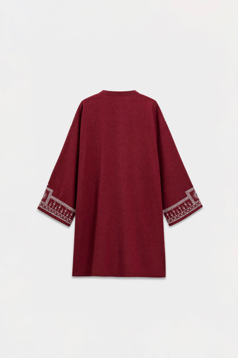 ETHNC Rozana Embroidered 2-Piece Suit – Brick Red