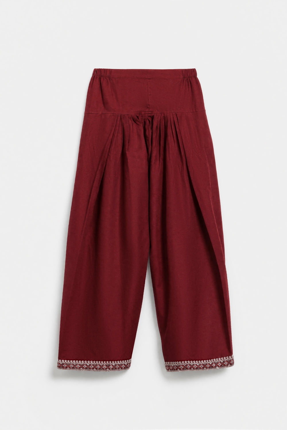 ETHNC Rozana Embroidered 2-Piece Suit – Brick Red