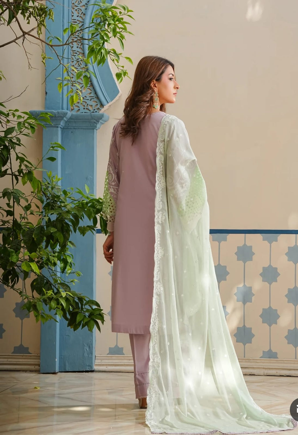 Straight Cut Embroidered Kurta Suit