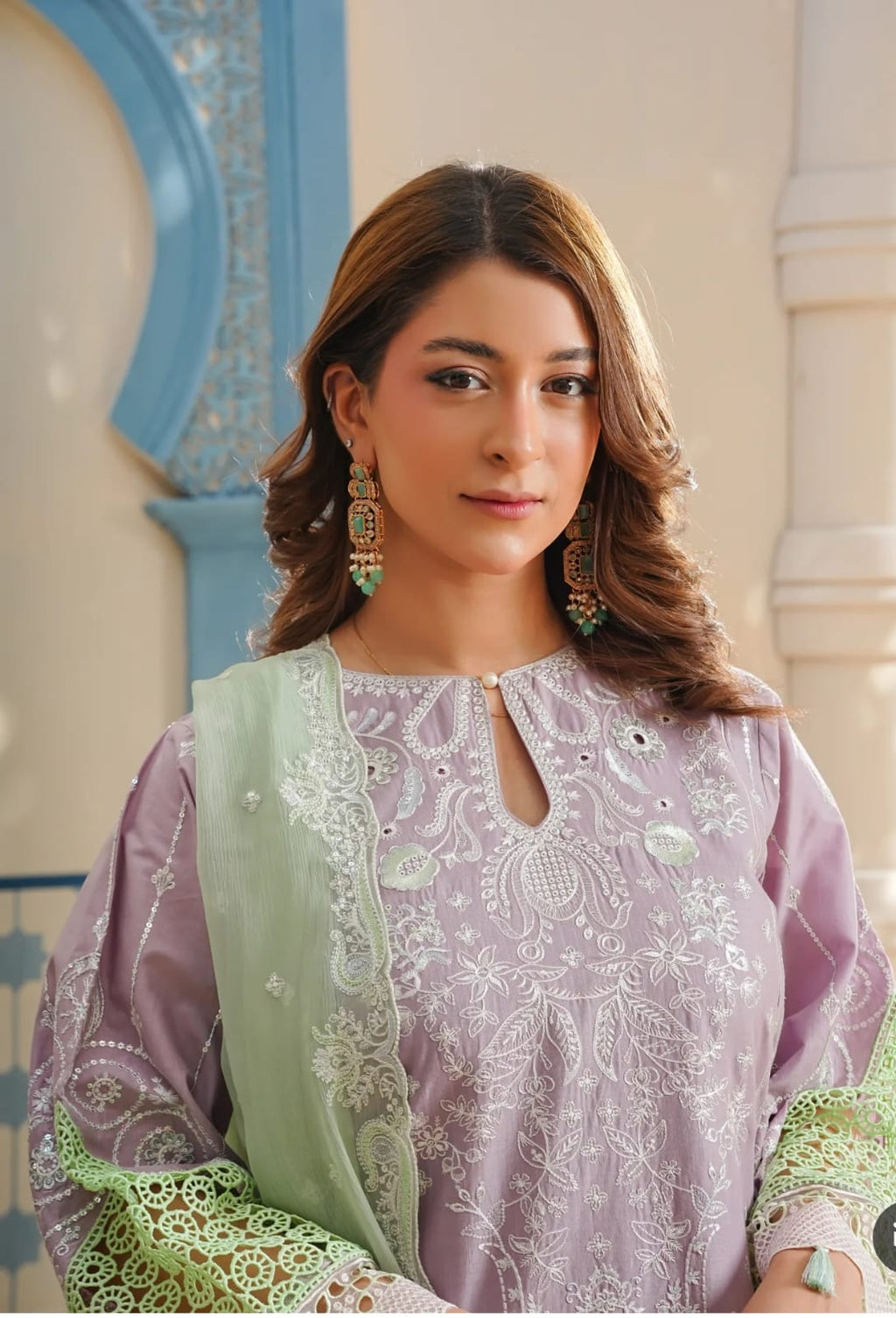 Straight Cut Embroidered Kurta Suit