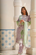 Shanshe LUMERE – Luxury Embroidered Lawn 3-Piece Ready-to-Wear Suit | Lilac Mist