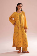 NISHAT Linen Ready-to-Wear 2-Piece Embroidered Lawn Suit – Mastered Yellow