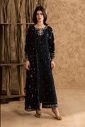Zeenat Pret Embroidered Lawn 3-Piece Suit - Black