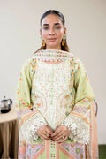 Adan's Libas Digitally Printed Lawn 3-Piece Suit - Pistachio Lime Green