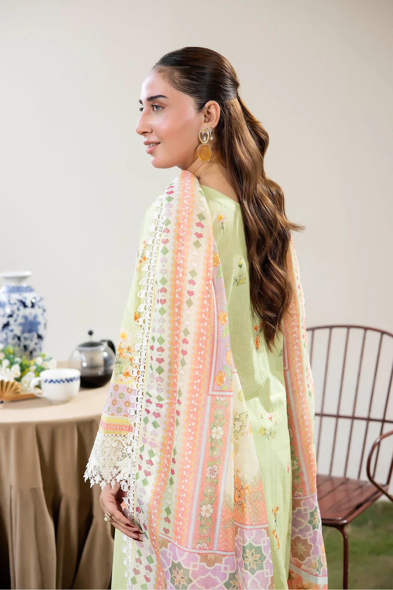 Adan's Libas Digitally Printed Lawn 3-Piece Suit - Pistachio Lime Green