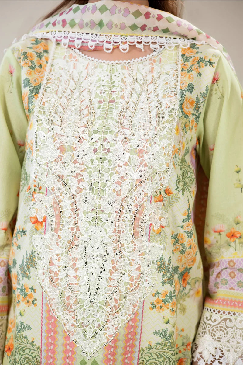 Adan's Libas Digitally Printed Lawn 3-Piece Suit - Pistachio Lime Green