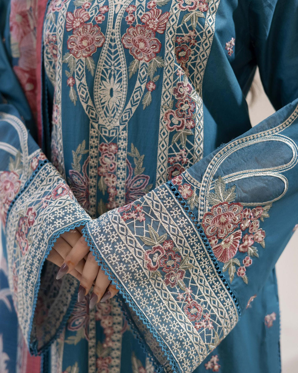 Adan's ALYA Luxury Ready-to-Wear 3 Piece Luxury Lawn Suit  New Launch EMERALD