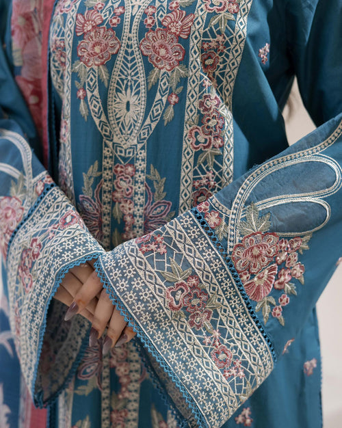 Adan's ALYA Luxury Ready-to-Wear 3 Piece Luxury Lawn Suit  New Launch EMERALD