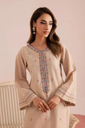 Gulposh by Misbah Premium Embroidered 2-Piece Stitched Suit in Sand Beige