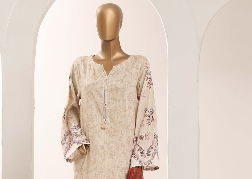 SADABAHAR Printed Lawn 3 Piece Ready-to-Wear Pakistani Suit – Off-White