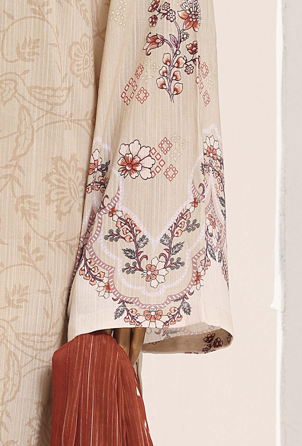 SADABAHAR Printed Lawn 3 Piece Ready-to-Wear Pakistani Suit – Off-White