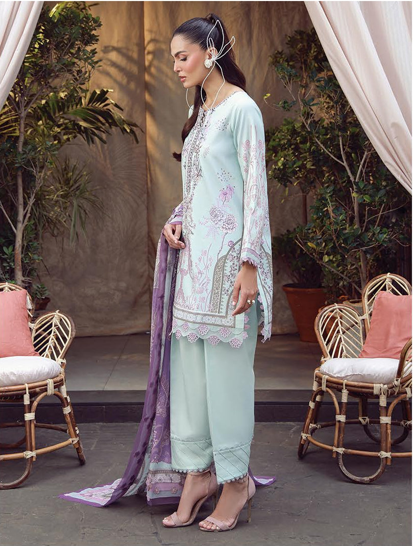 JADE URBANE – Luxury Embroidered Lawn 3-Piece Ready-to-Wear Suit | Sea Green