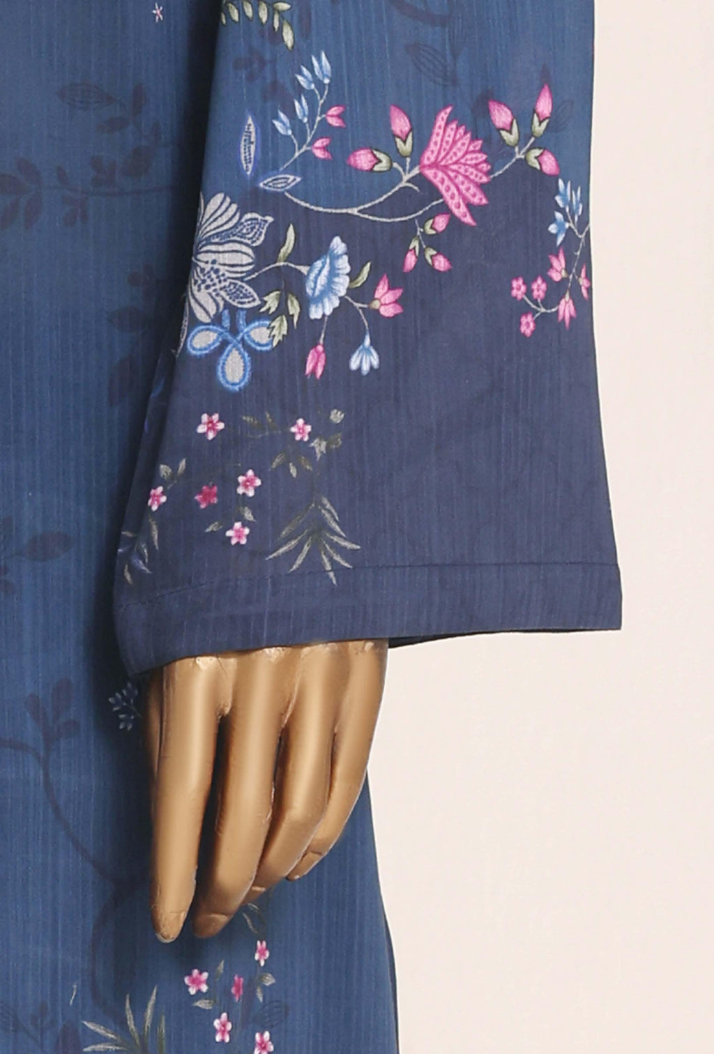 SADABAHAR Printed Lawn 3 Piece Ready-to-Wear Pakistani Suit – Indigo Blue