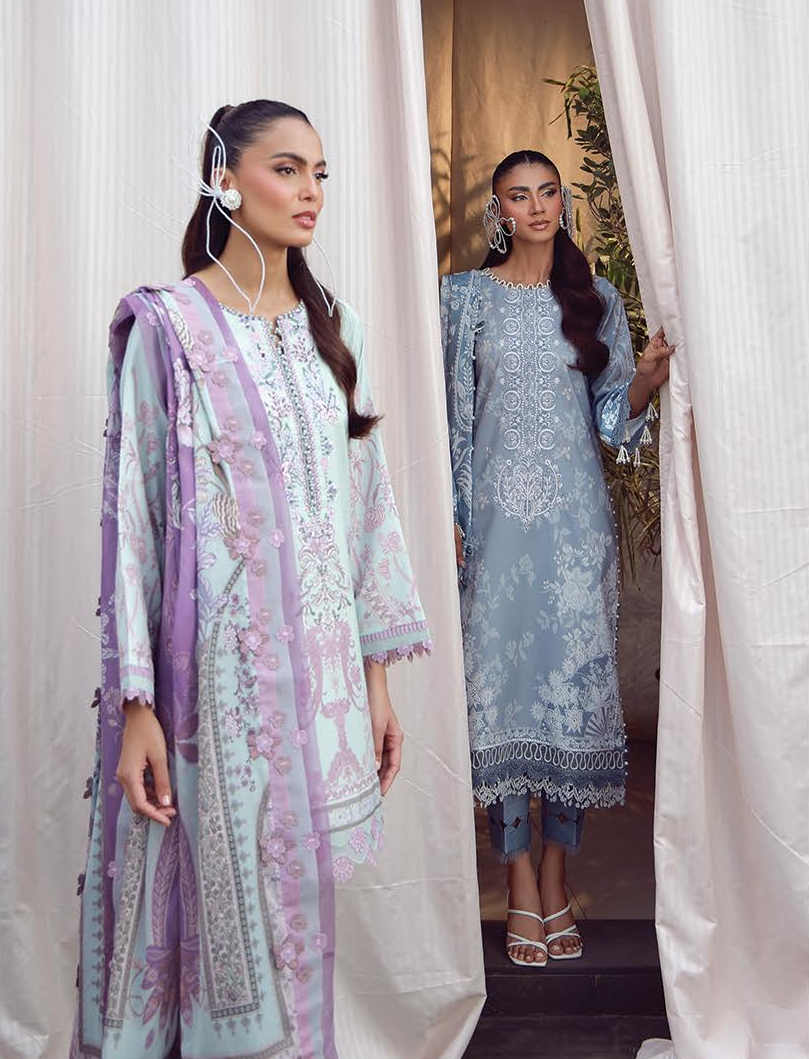 JADE URBANE – Luxury Embroidered Lawn 3-Piece Ready-to-Wear Suit | Sea Green