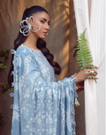 JADE URBANE – Luxury Embroidered Lawn 3-Piece Ready-to-Wear Suit | Ice Blue