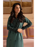 Gulposh by Misbah Tonal Embroidered 2-Piece Stitched Suit - Pine Green