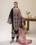 Adan's ALYA Luxury Ready-to-Wear 3 Piece Luxury Lawn Suit  New Launch BLACK