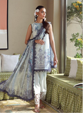 JADE URBANE – Luxury Embroidered Lawn 3-Piece Ready-to-Wear Suit | Ivory Indigo