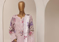 Sadabahar Printed Pret 3-Piece Stitched Lawn Suit with Floral Dupatta - Pastel Lilac