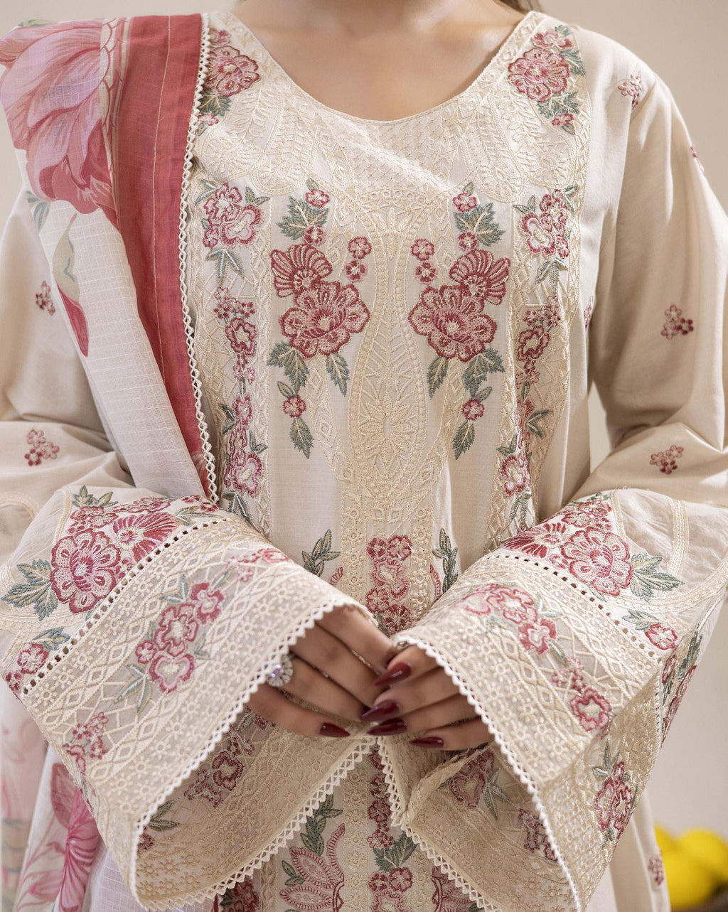 Adan's ALYA Luxury Ready-to-Wear 3 Piece Luxury Lawn Suit  New Launch