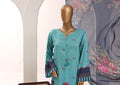 SADABAHAR Printed Lawn 3 Piece Ready-to-Wear Pakistani Suit – Turquoise Blue