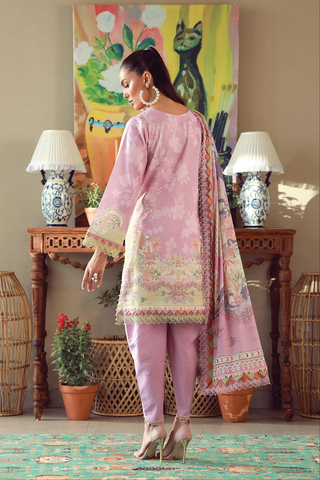 JADE URBANE – Luxury Embroidered Lawn 3-Piece Ready-to-Wear Suit | Blush Pink
