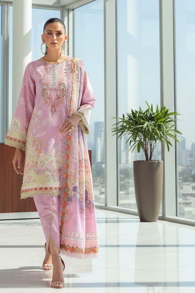 JADE URBANE – Luxury Embroidered Lawn 3-Piece Ready-to-Wear Suit | Blush Pink