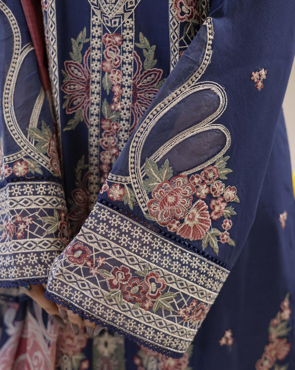 Adan's ALYA Luxury Ready-to-Wear 3 Piece Luxury Lawn Suit  New Launch BLUE