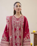 Adan's ALYA Luxury Ready-to-Wear 3 Piece Luxury Lawn Suit  New Launch MAROON RED