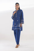 Sana Safinaz Embroidered 2-Piece Blended Lawn Suit – Classic Blue